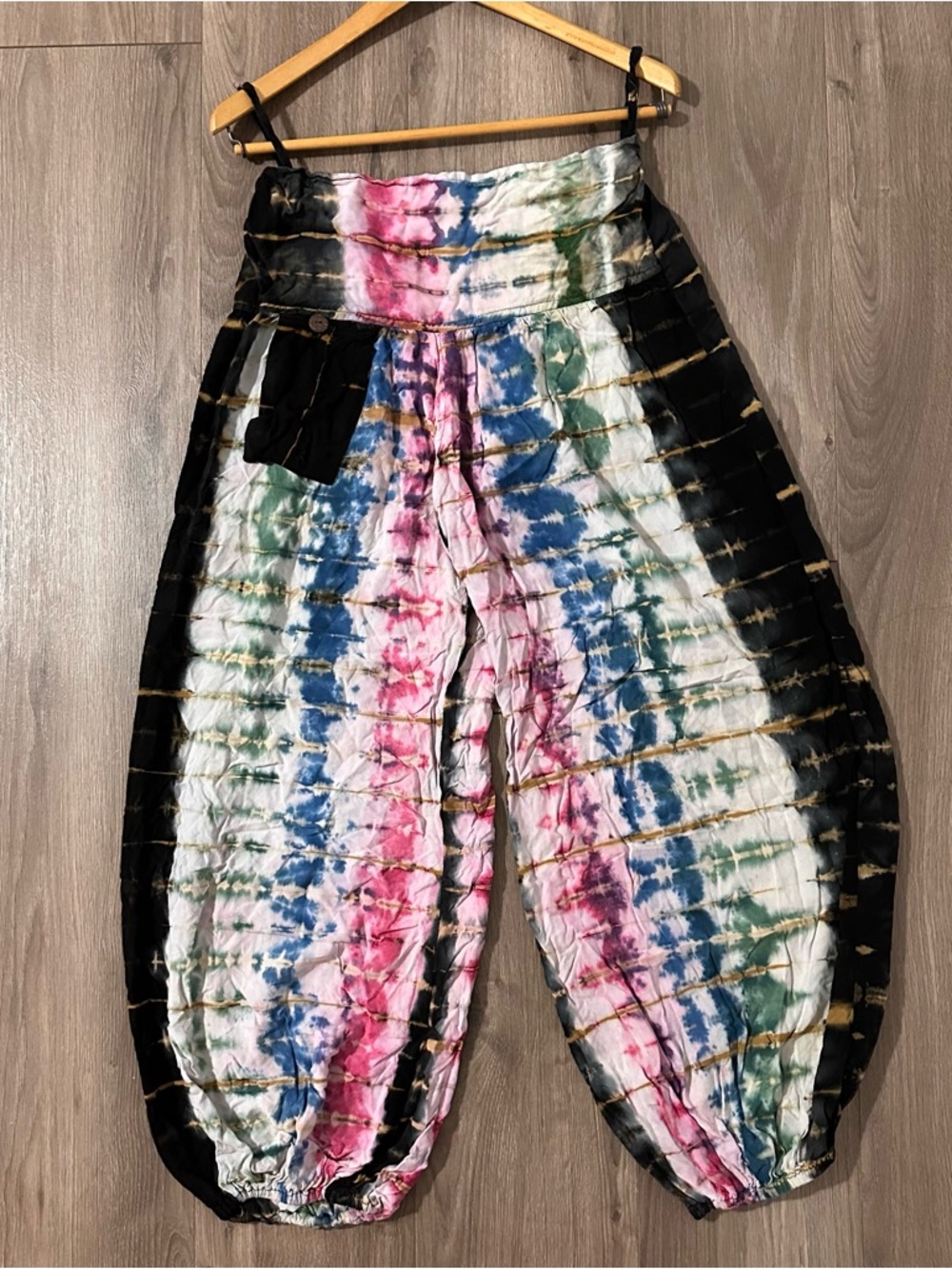 EARTHBOUND Multicolor Tie-Dye Harem Track Pants Joggers Yoga